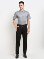 Thumbnail for Jainish Grey Men's Solid Cotton Half Sleeves Formal Shirt ( SF 783Grey ) - Distacart