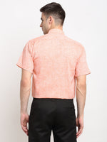 Thumbnail for Jainish Orange Men's Solid Cotton Half Sleeves Formal Shirt ( SF 783Orange ) - Distacart