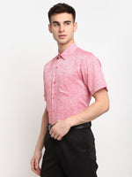 Thumbnail for Jainish Red Men's Solid Cotton Half Sleeves Formal Shirt ( SF 783Red ) - Distacart