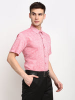 Thumbnail for Jainish Red Men's Solid Cotton Half Sleeves Formal Shirt ( SF 783Red ) - Distacart