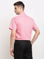 Thumbnail for Jainish Red Men's Solid Cotton Half Sleeves Formal Shirt ( SF 783Red ) - Distacart