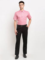 Thumbnail for Jainish Red Men's Solid Cotton Half Sleeves Formal Shirt ( SF 783Red ) - Distacart