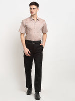 Thumbnail for Jainish Rust Men's Solid Cotton Half Sleeves Formal Shirt ( SF 783Rust ) - Distacart