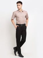 Thumbnail for Jainish Rust Men's Solid Cotton Half Sleeves Formal Shirt ( SF 783Rust ) - Distacart