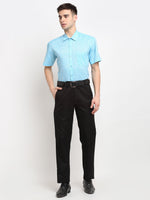 Thumbnail for Jainish Blue Men's Solid Cotton Half Sleeves Formal Shirt ( SF 783Sky ) - Distacart