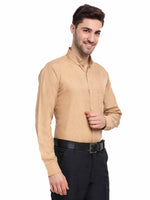 Thumbnail for Jainish Beige Men's Button Down Collar Cotton Formal Shirt ( SF 785Beige ) - Distacart