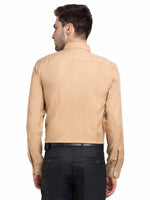Thumbnail for Jainish Beige Men's Button Down Collar Cotton Formal Shirt ( SF 785Beige ) - Distacart