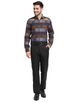 Thumbnail for Jainish Multicolor Men's Checked Cotton Formal Shirt ( SF 787Multi ) - Distacart