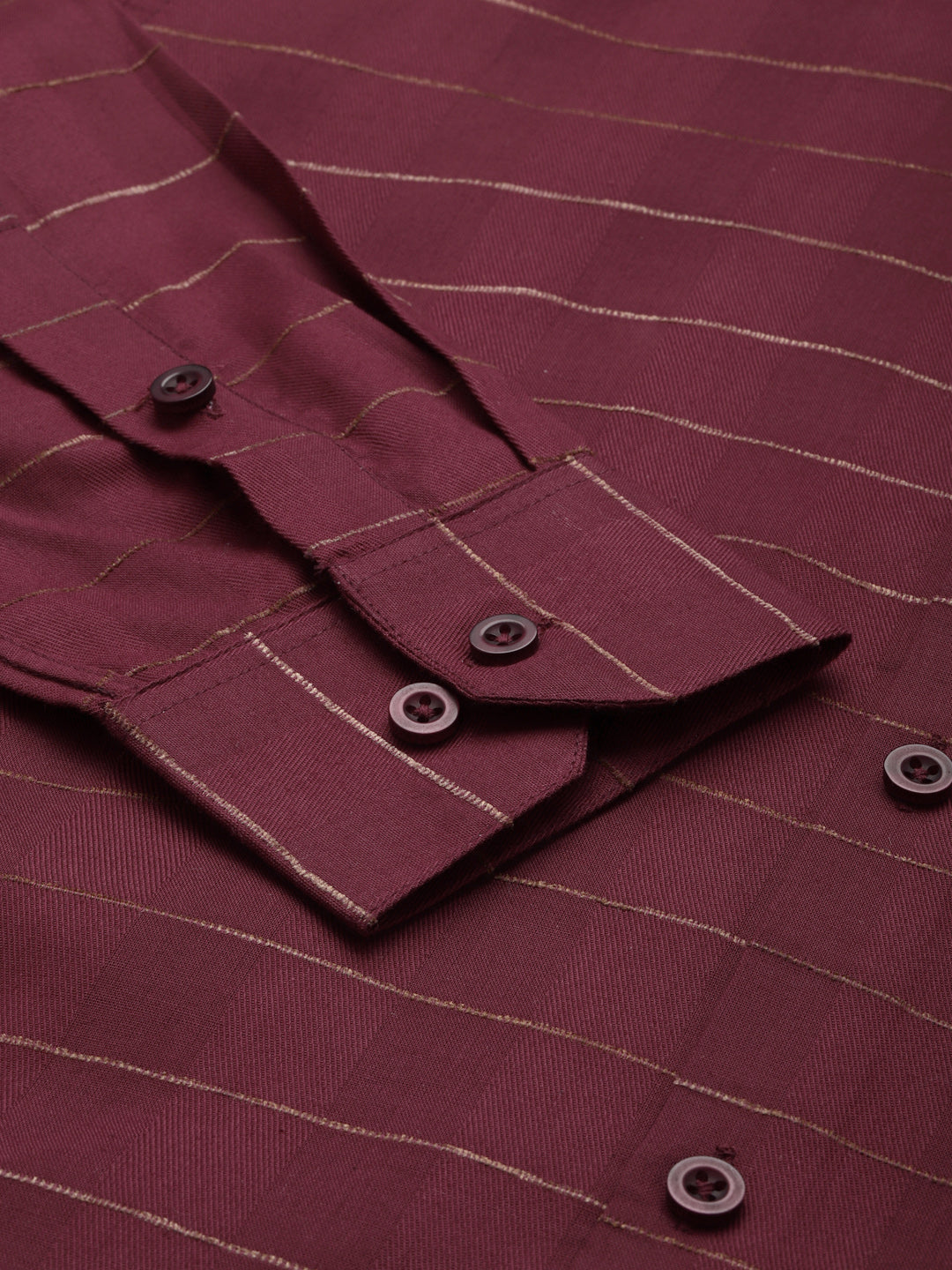 Jainish Men's Formal Cotton Horizontal Striped Shirt ( SF 790Maroon ) - Distacart