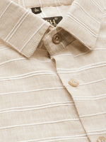 Thumbnail for Jainish Men's Cotton Striped Formal Shirts ( SF 799Cream ) - Distacart