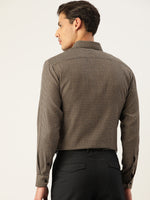 Thumbnail for Jainish Men's Cotton Checked Formal Shirts ( SF 804Black ) - Distacart