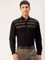 Thumbnail for Jainish Men's Cotton Printed Formal Shirts ( SF 805Black ) - Distacart