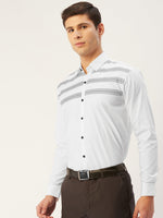 Thumbnail for Jainish Men's Cotton Printed Formal Shirts ( SF 805White ) - Distacart