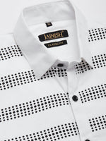 Thumbnail for Jainish Men's Cotton Printed Formal Shirts ( SF 805White ) - Distacart