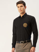 Thumbnail for Jainish Men's Cotton Printed Formal Shirts ( SF 807Black ) - Distacart