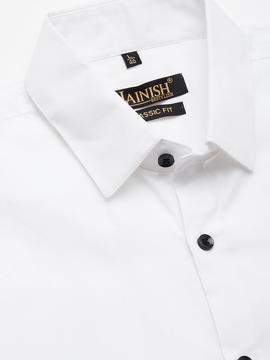 Jainish Men's Cotton Printed Formal Shirts ( SF 807White ) - Distacart