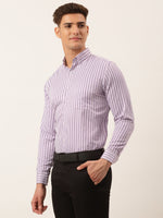 Thumbnail for Jainish Men's Cotton Checked Button Down Collar Formal Shirts ( SF 809Purple ) - Distacart