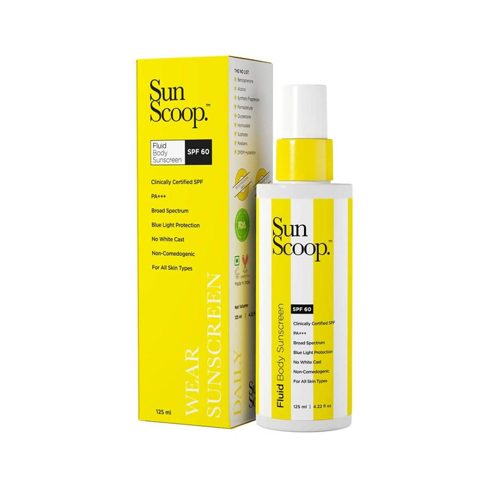 Sun Scoop Fluid Body Sunscreen SPF 60 - Distacart