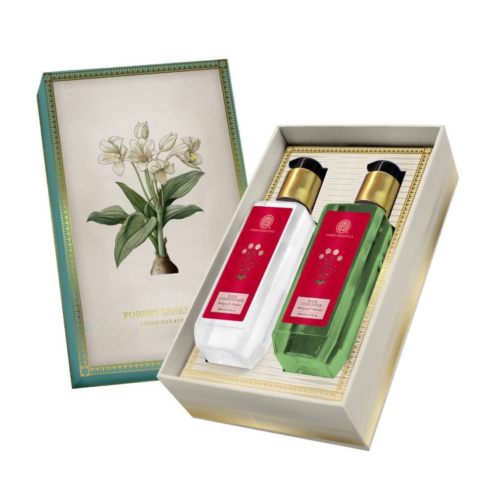 Forest Essentials White Lily Hair Care Duo Box - Distacart