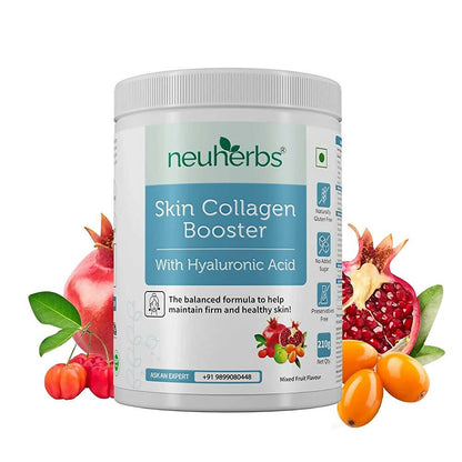 Neuherbs Skin Collagen Booster Powder-Mixed Fruit Flavor - Distacart