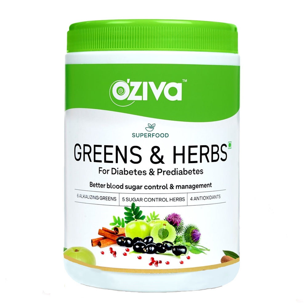 OZiva Superfood Greens & Herbs for Diabetes & Prediabetes
