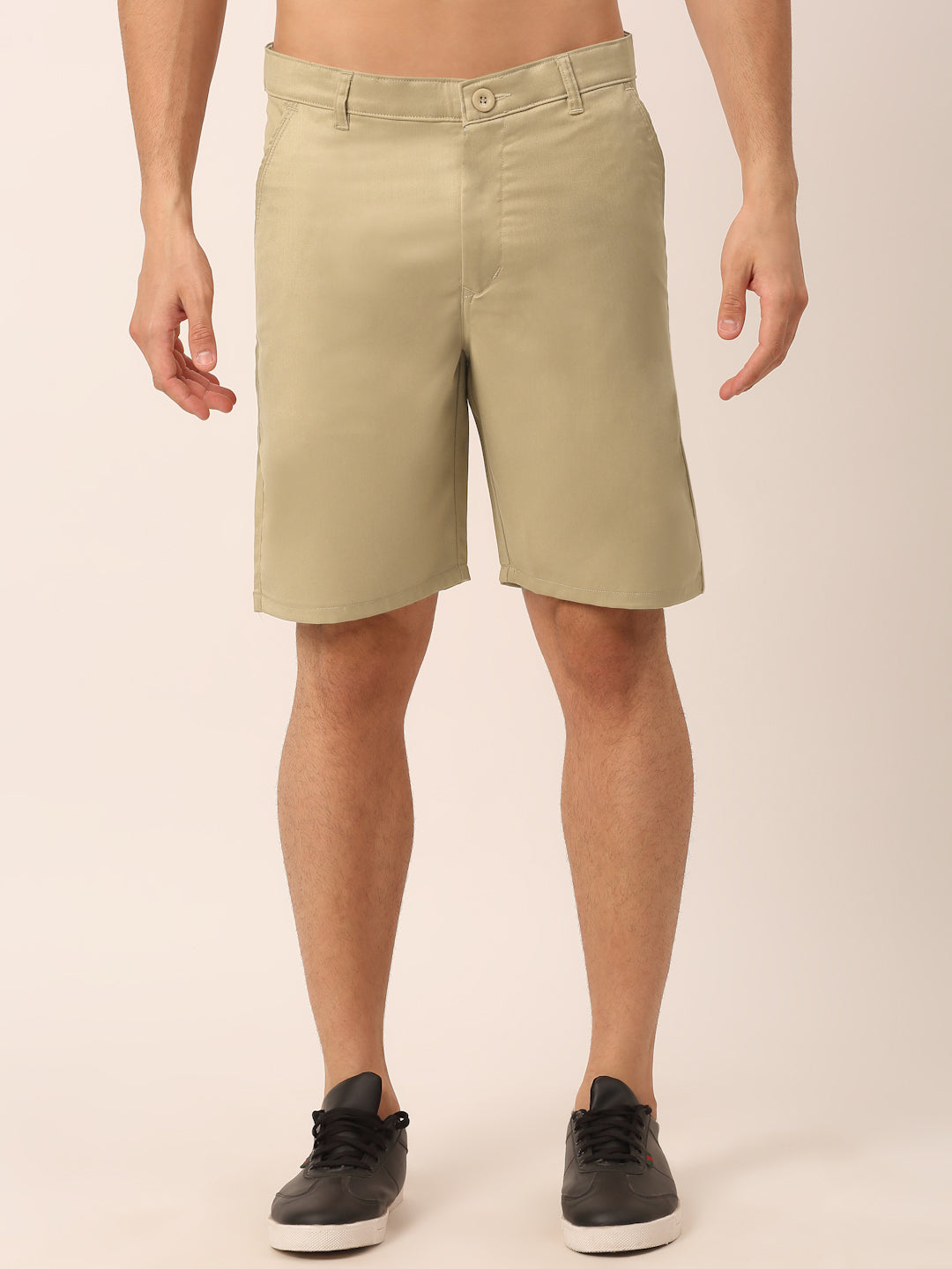 Jainish Men's Casual Cotton Solid Shorts ( SGP 153 Beige ) - Distacart