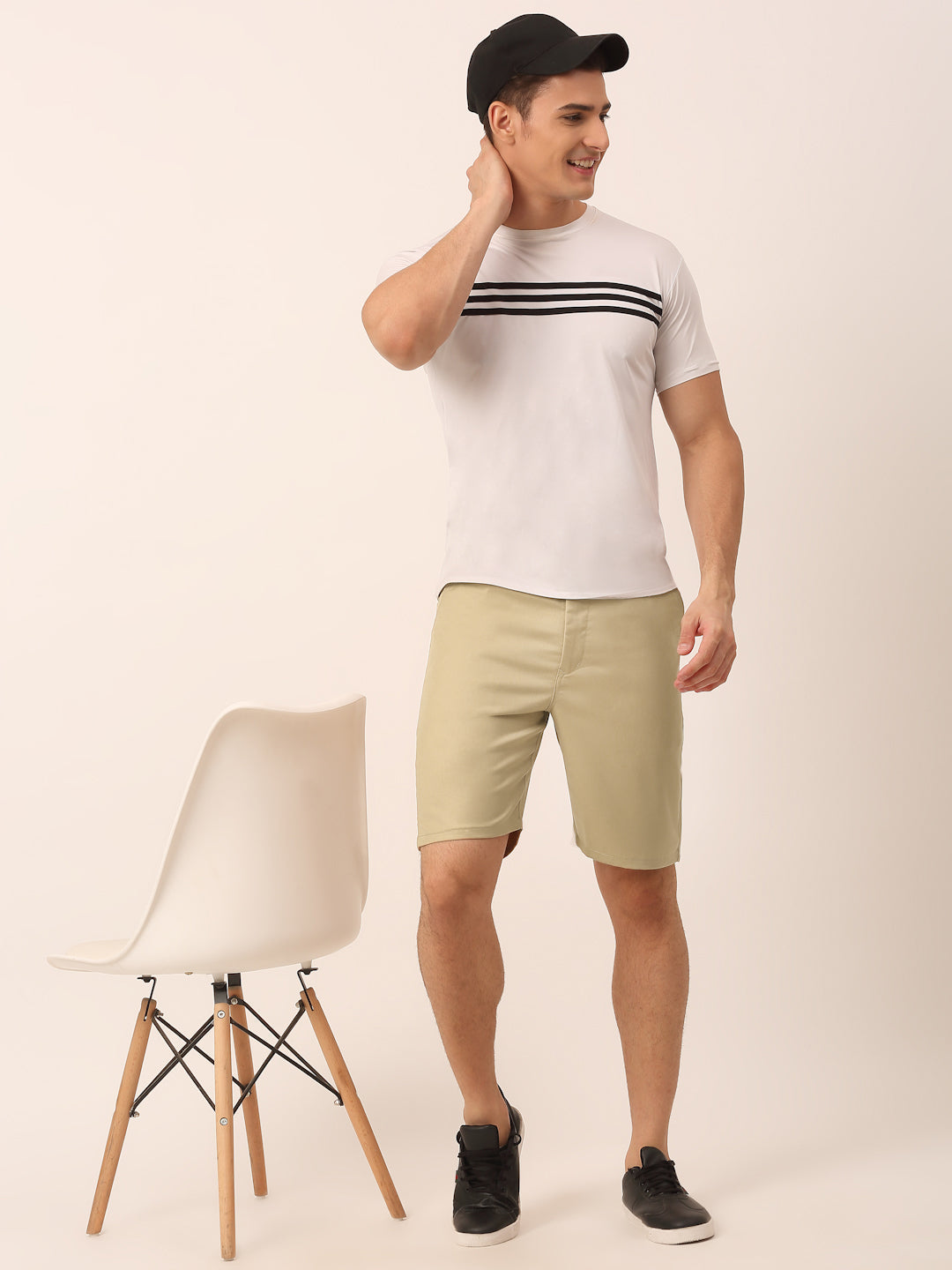 Jainish Men's Casual Cotton Solid Shorts ( SGP 153 Beige ) - Distacart