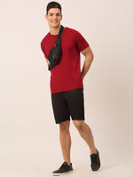Thumbnail for Jainish Men's Casual Cotton Solid Shorts ( SGP 153 Black ) - Distacart