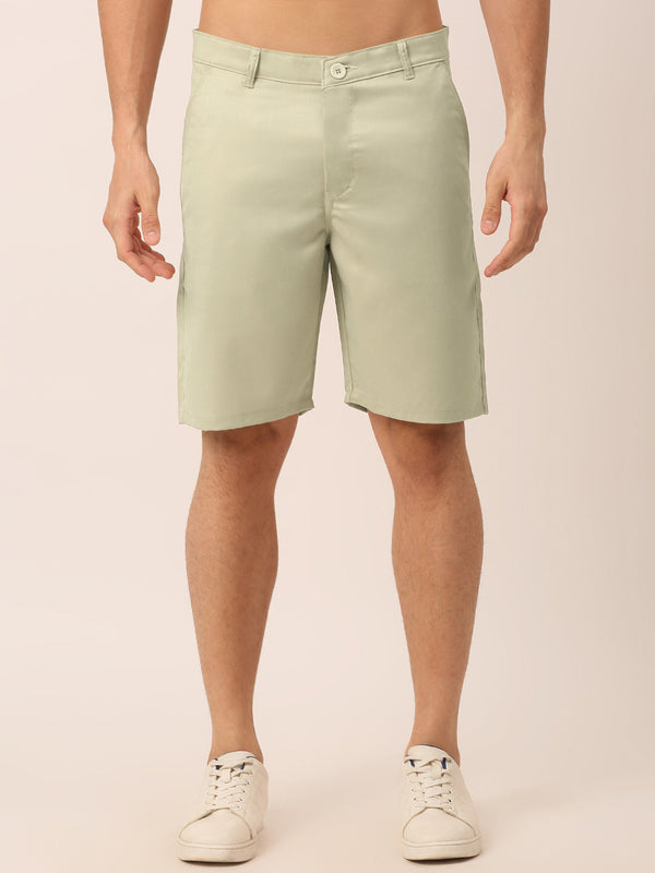 Jainish Men's Casual Cotton Solid Shorts ( SGP 153 Cream ) - Distacart