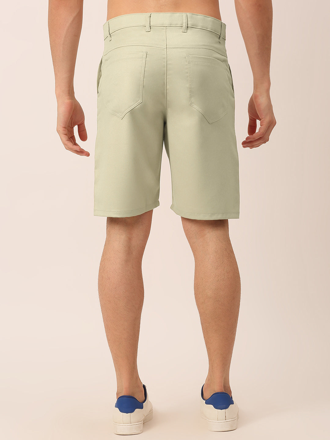 Jainish Men's Casual Cotton Solid Shorts ( SGP 153 Cream ) - Distacart