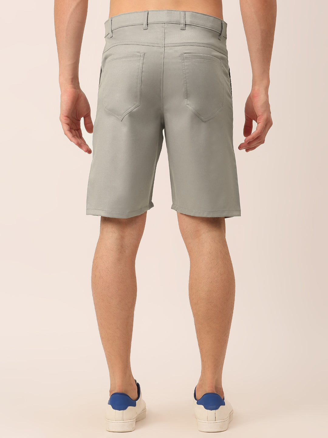 Jainish Men's Casual Cotton Solid Shorts ( SGP 153 Light-Grey ) - Distacart