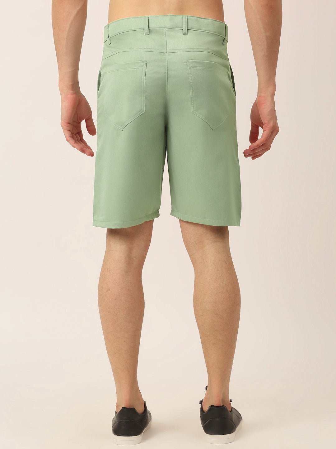 Jainish Men's Casual Cotton Solid Shorts ( SGP 153 Pista-Green ) - Distacart