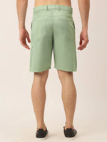 Thumbnail for Jainish Men's Casual Cotton Solid Shorts ( SGP 153 Pista-Green ) - Distacart
