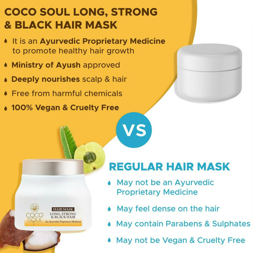 Coco Soul Hair Mask Long Strong & Black Hair - Distacart