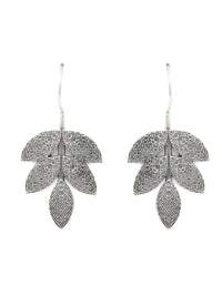 Thumbnail for Priyaasi Women Oxidised Silver Leaf Dangle Earrings - Distacart