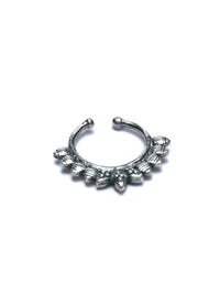 Thumbnail for Priyaasi Women Oxidised Silver Boho Septum Nose Ring - Distacart