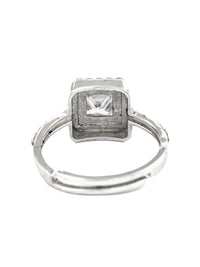 Thumbnail for Priyaasi Women Oxidised Silver Solitaire Ring - Distacart