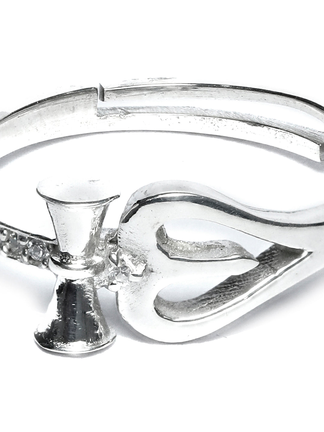 Priyaasi Women The Divine Trishul Sterling Silver Ring - Distacart