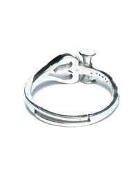 Thumbnail for Priyaasi Women The Divine Trishul Sterling Silver Ring - Distacart