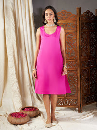Thumbnail for Lyush Women Pink Lehariya Kaftan With Slip - Distacart