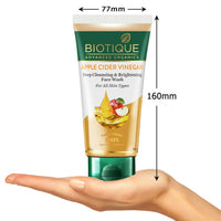 Thumbnail for Biotique Apple Cider Vinegar Deep Cleansing & Brightening Face Wash - Distacart