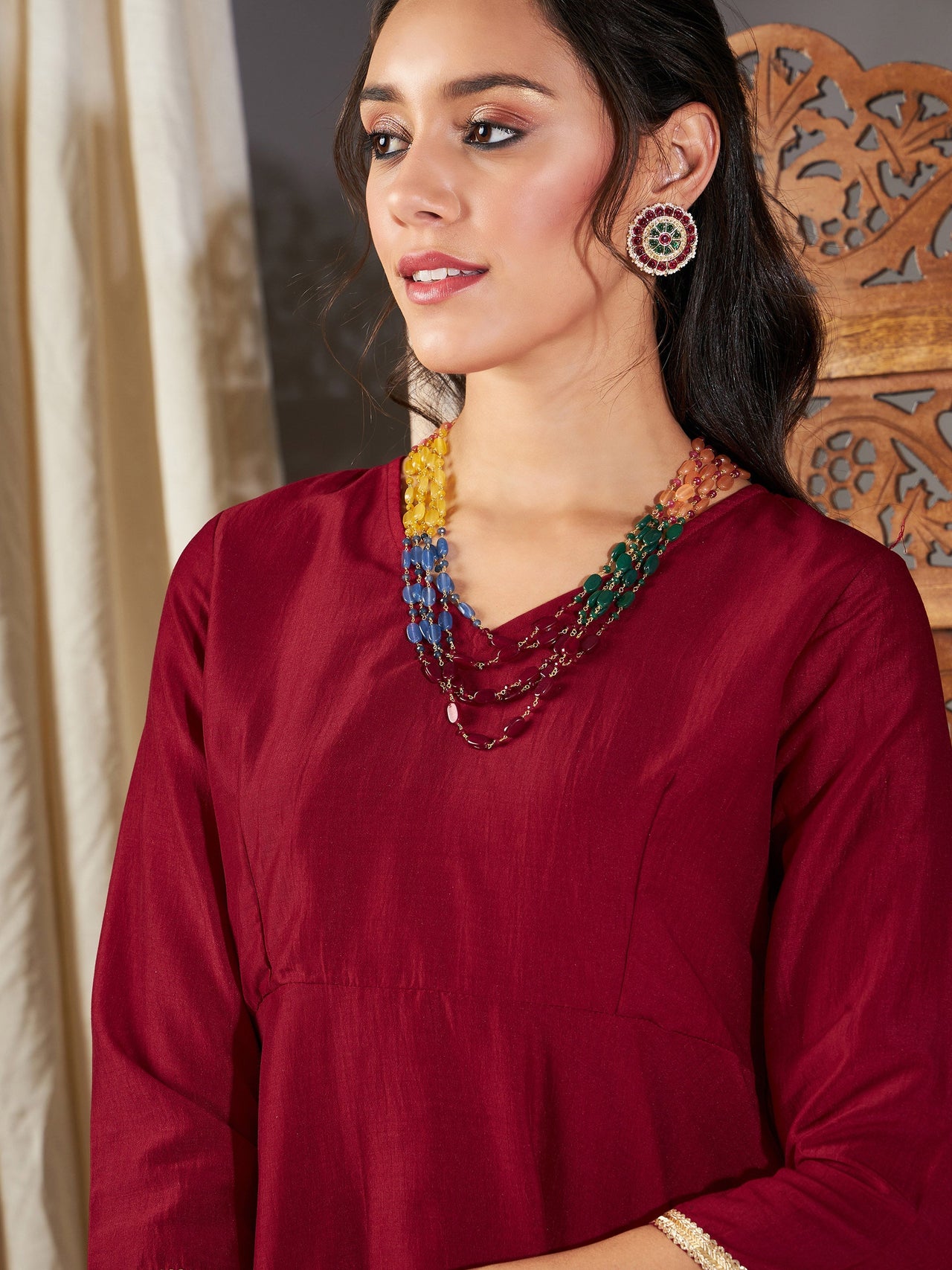 peplum top with dhoti