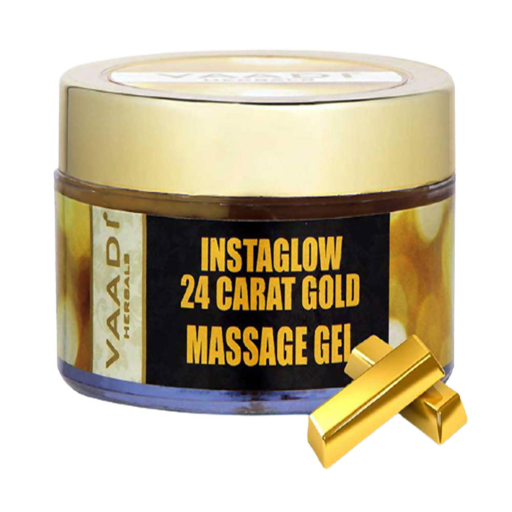 Vaadi Herbals InstaGlow 24 Carat Gold Massage Gel - Distacart