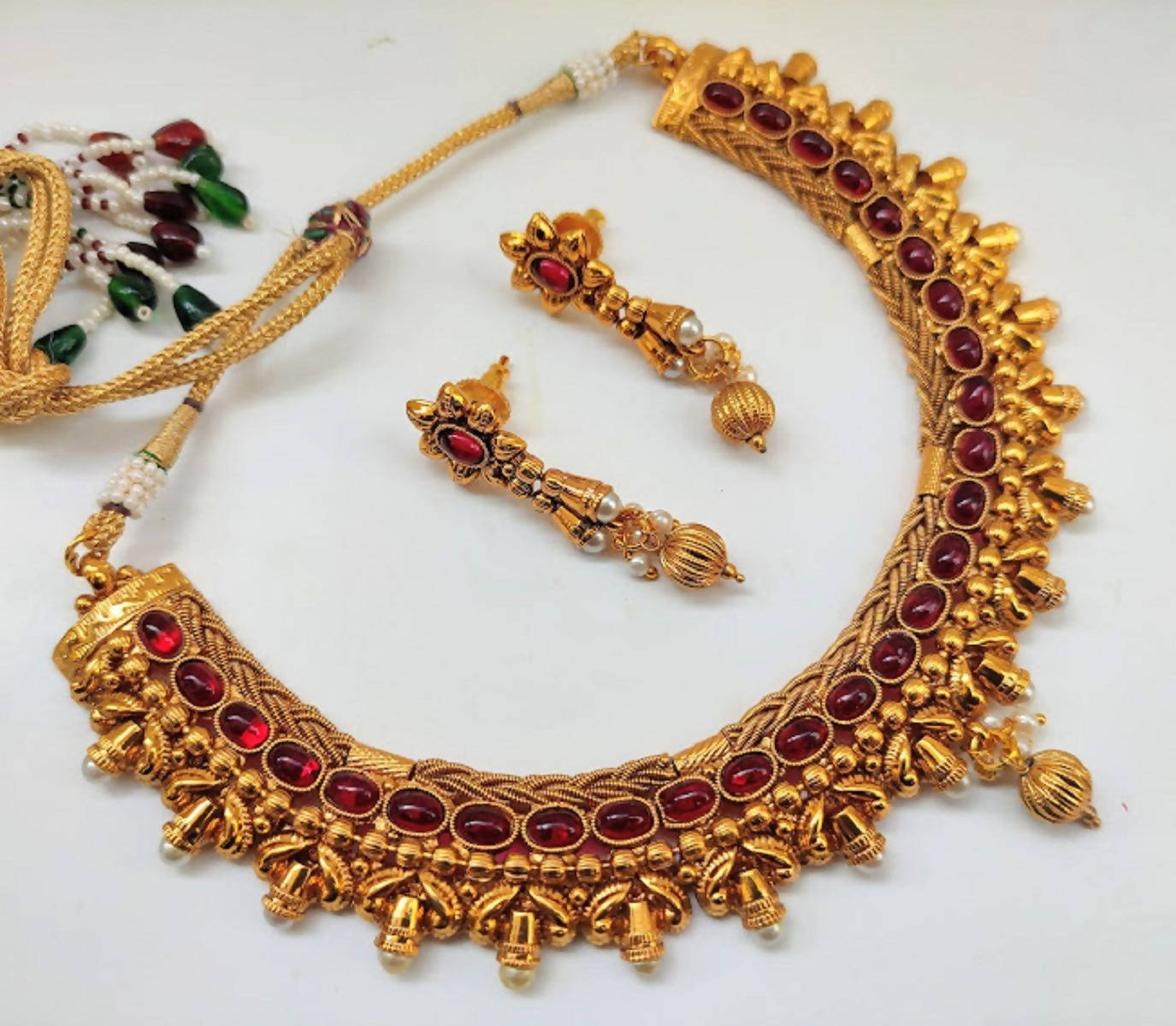 Pink kemp Designer Necklace Set - Distacart