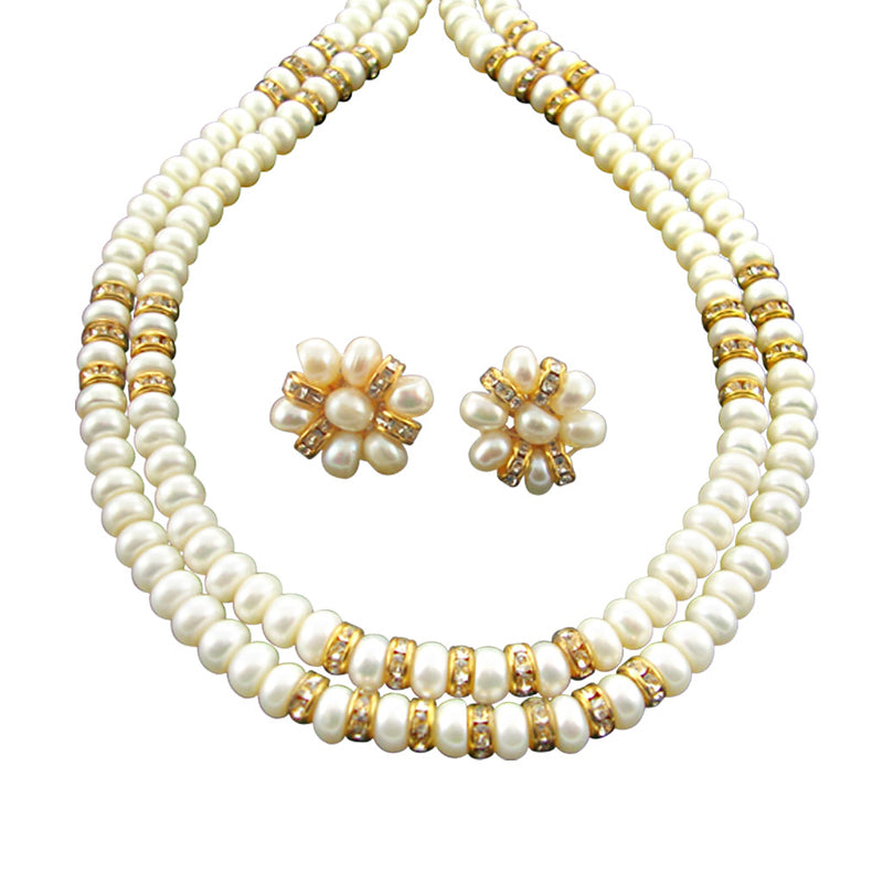 J Pearls Caramel Pearl Necklace - Real Pearl Jewelry - Distacart