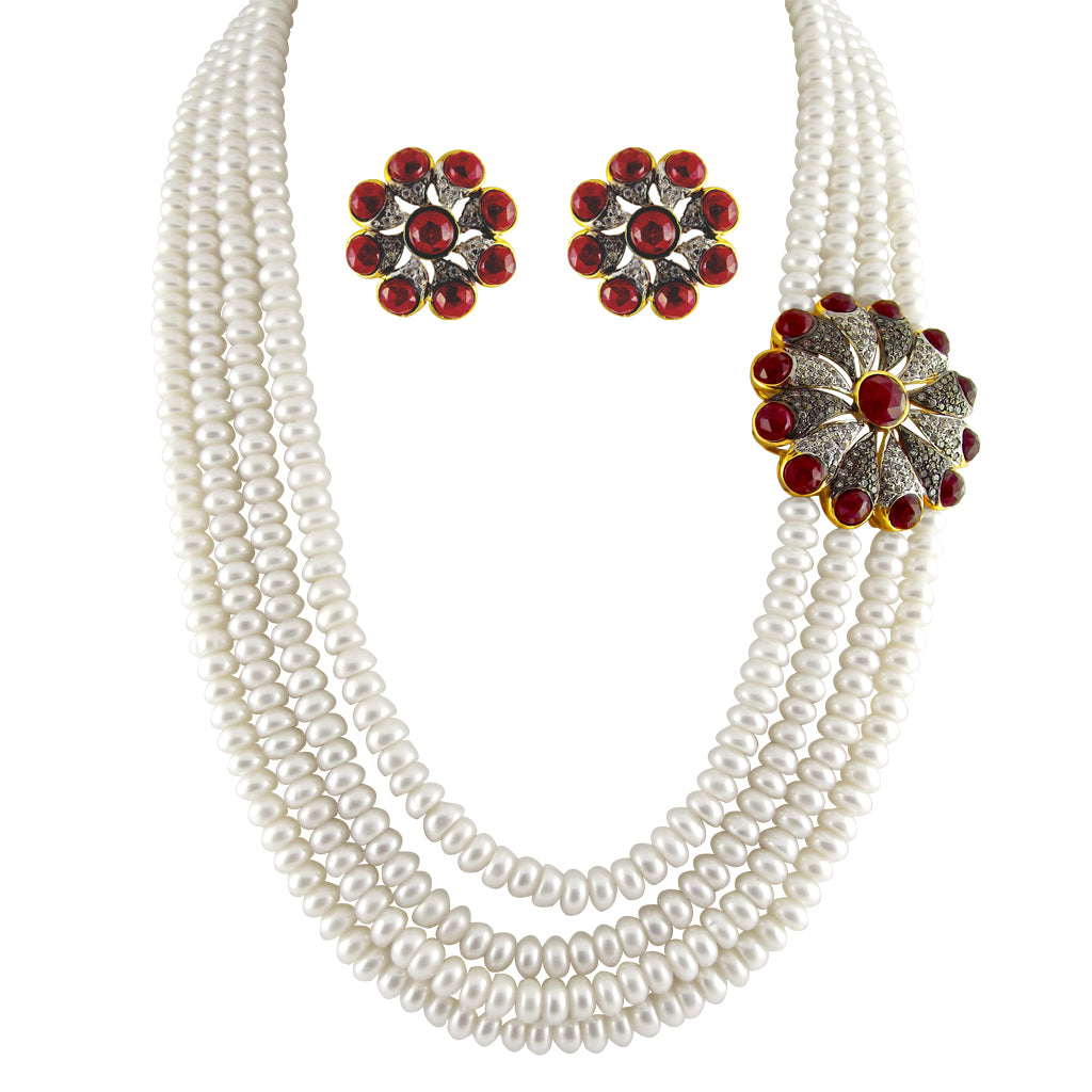 J Pearls Princess Pearl Necklace - Real Pearl Jewelry - Distacart