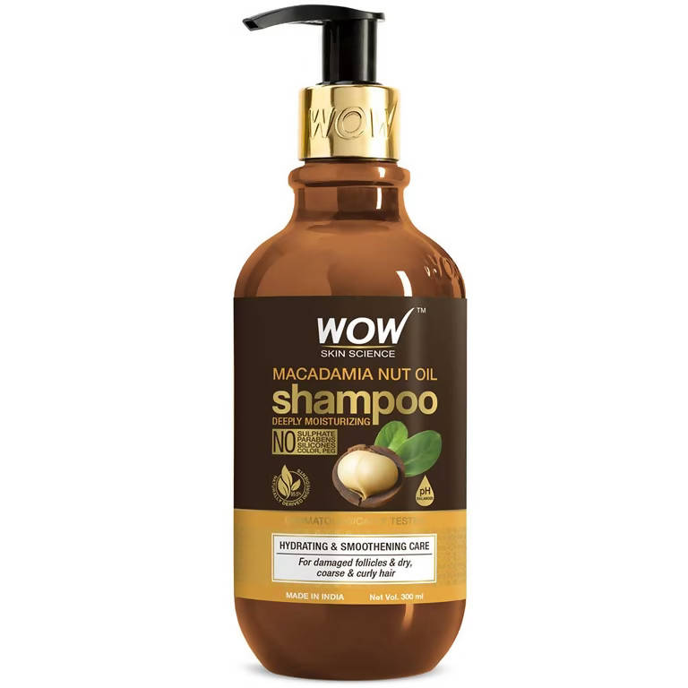 Wow Skin Science Macadamia Nut Oil Shampoo - Distacart