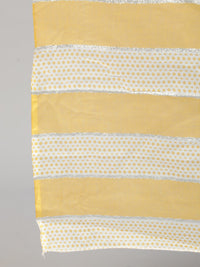 Thumbnail for NOZ2TOZ Women Yellow & Glitter Printed Straight Kurta With Plazo & Dupatta - Distacart