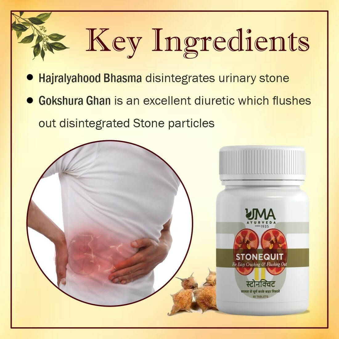Uma Ayurveda Stonequit Tablets - Distacart
