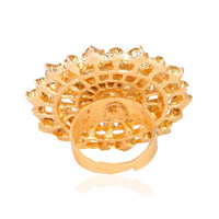Thumbnail for Tehzeeb Creations Attractive Ring With Golden Colour Stone